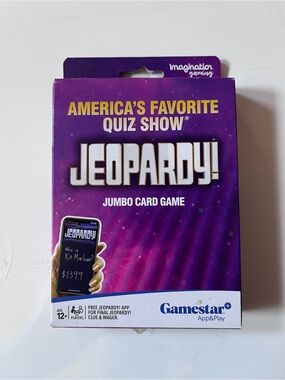 Jeopardy! Jumbo Card Game by Gamestar - Brand New Sealed Condition